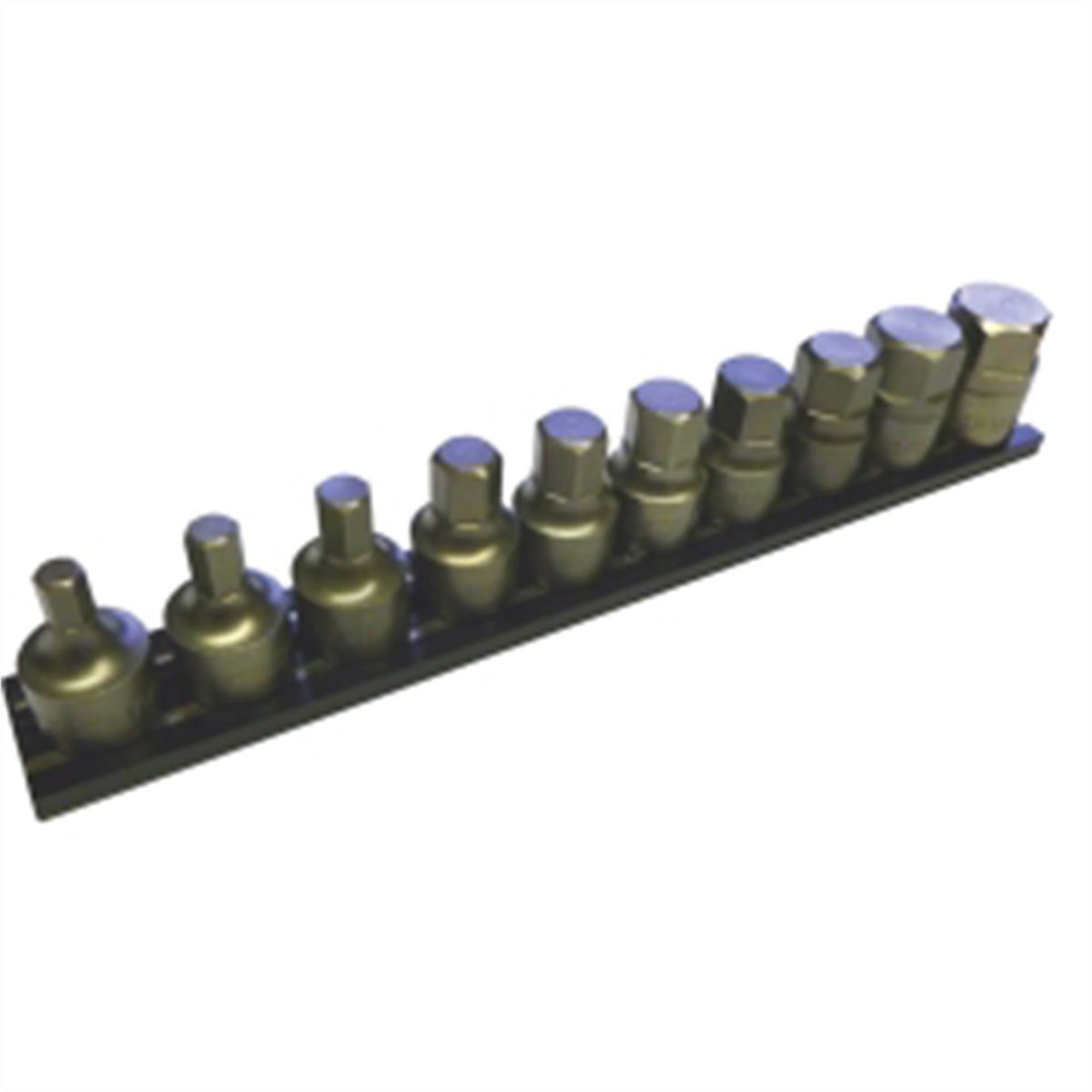 VIM Tools 10-Piece Half Cut Impact Metric Hex Set — 3/8in. Square Drive, S2 Heat Treated, Model# VIMIMPACT-VM6